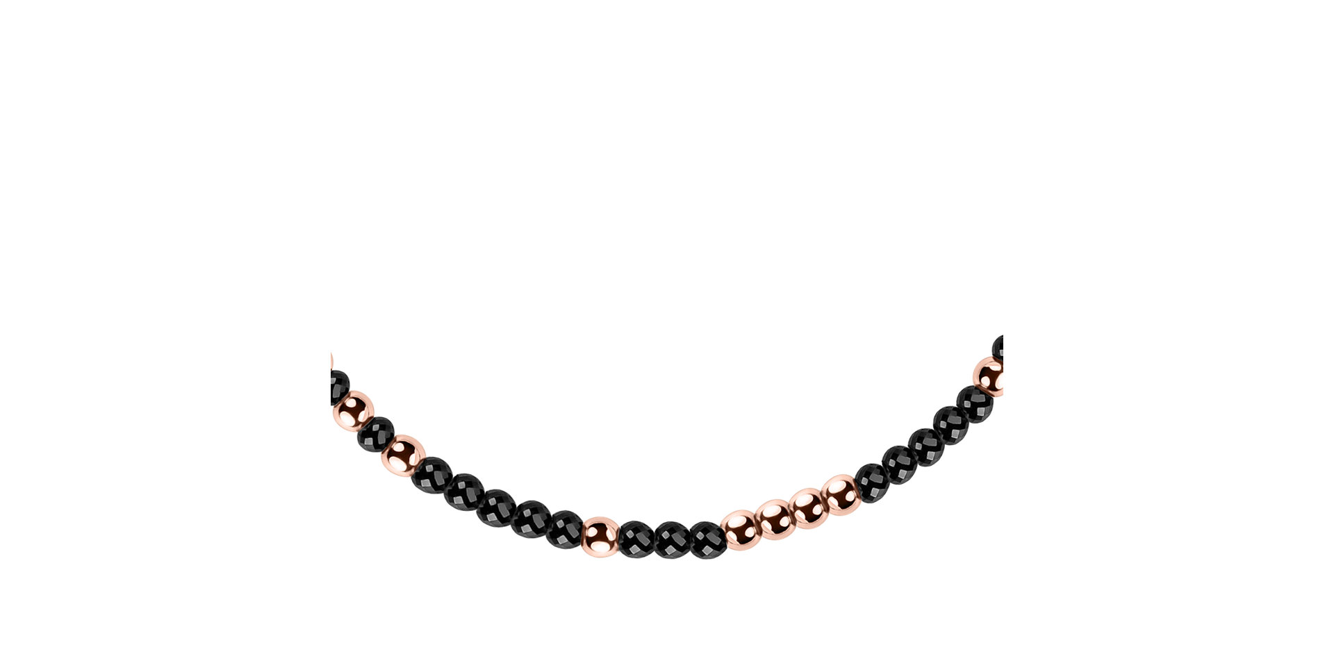 Náramok s čiernymi diamantmi Marbles Mood