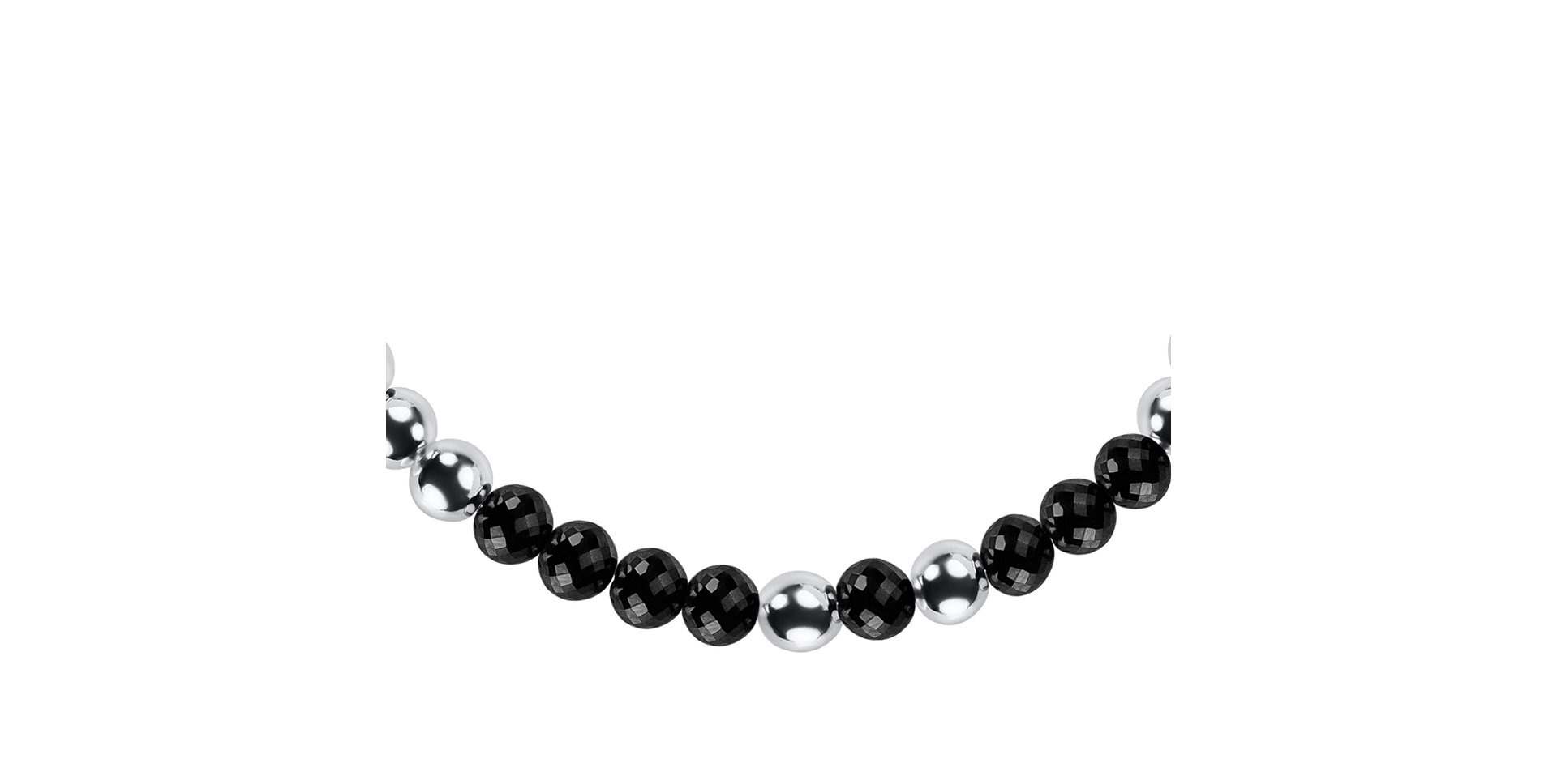 Náramok s čiernymi diamantmi Marbles Mood