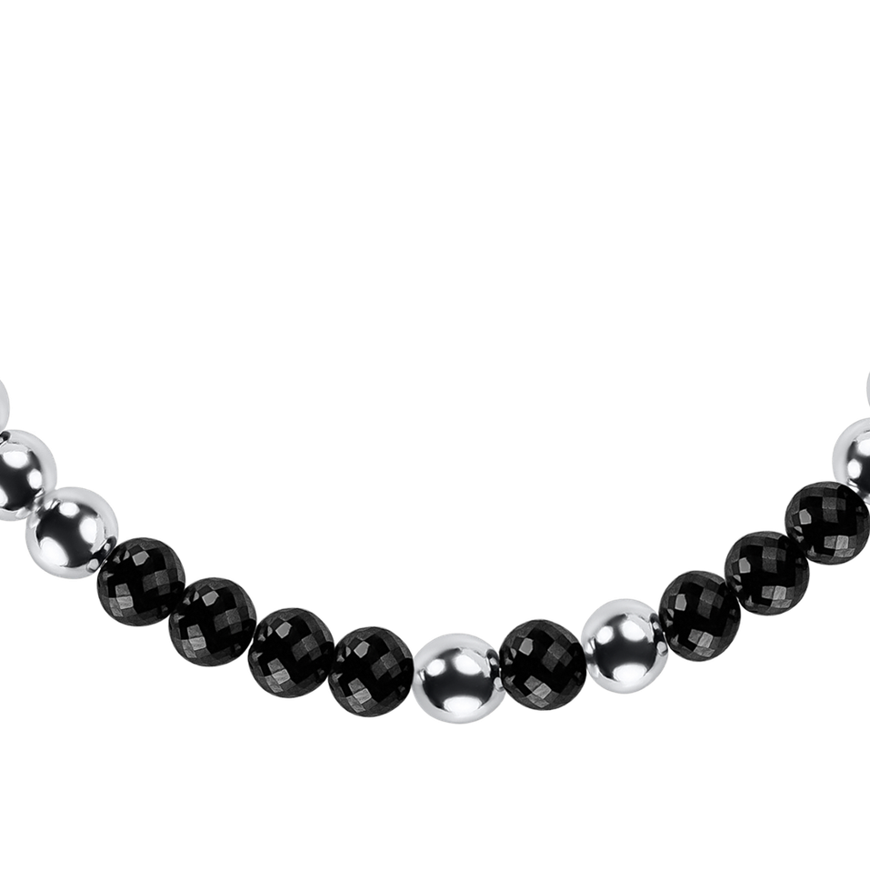 Náramok s čiernymi diamantmi Marbles Mood