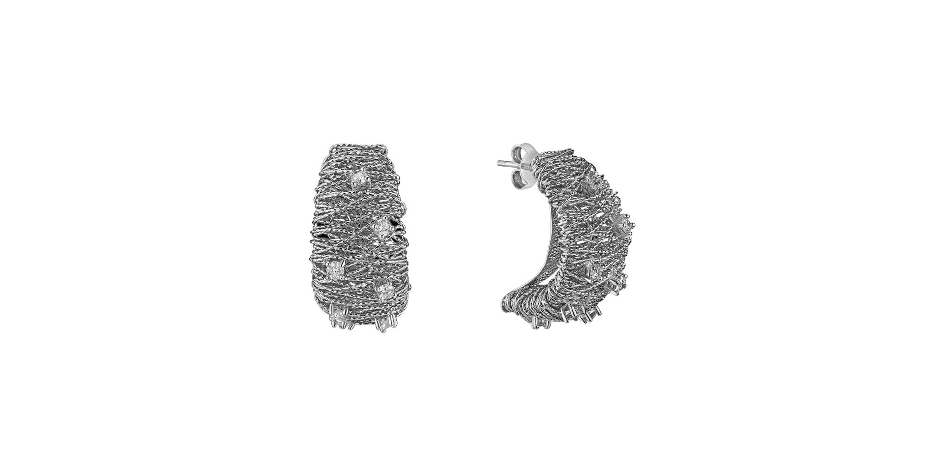 Náušnice s diamantmi Tarynne