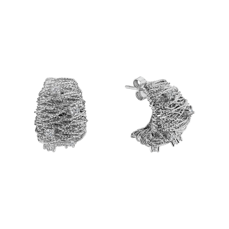 Náušnice s diamantmi Naela