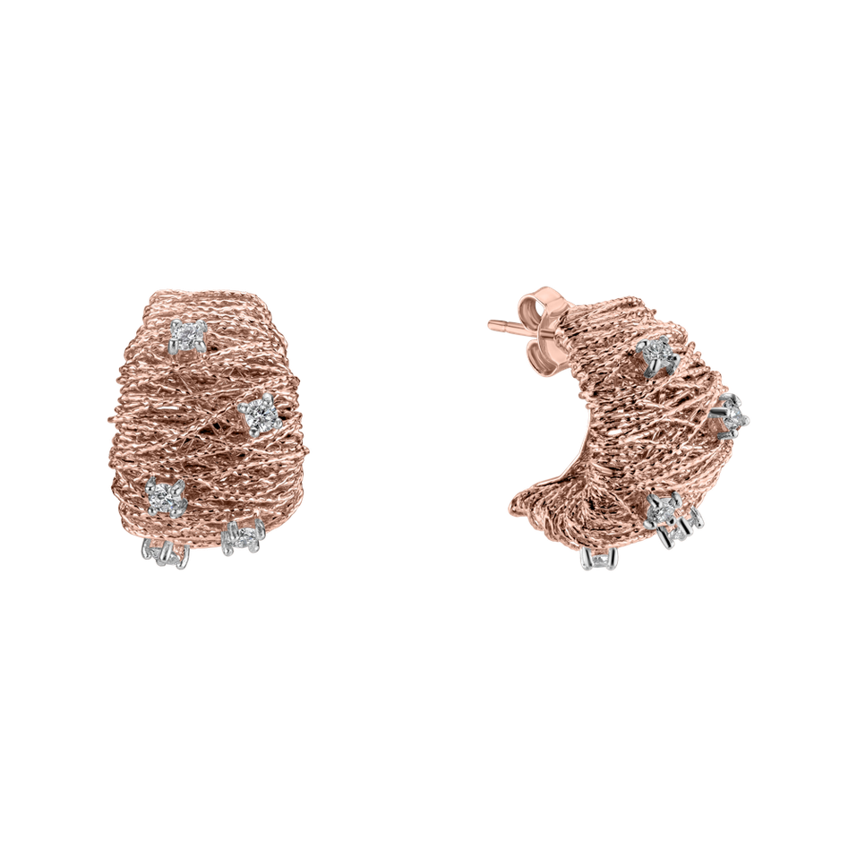 Náušnice s diamantmi Naela