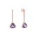 Náušnice s ametystom diamantmi Abbasid3