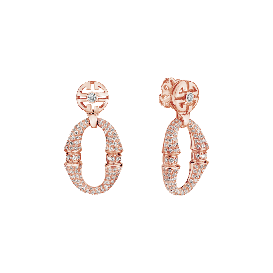 Náušnice s diamantmi Morpheus Ribbon