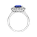 Prsteň s tanzanitom a diamantmi Sky Goddess3