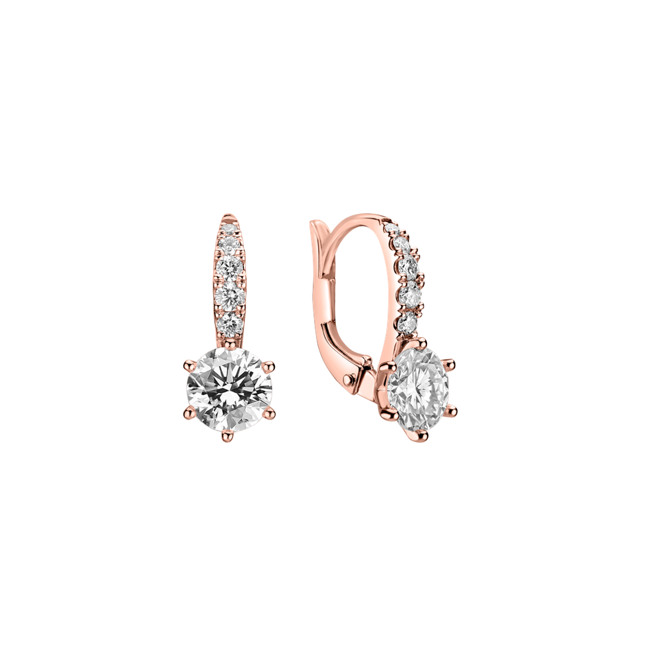 Náušnice s diamantmi Essential Glow