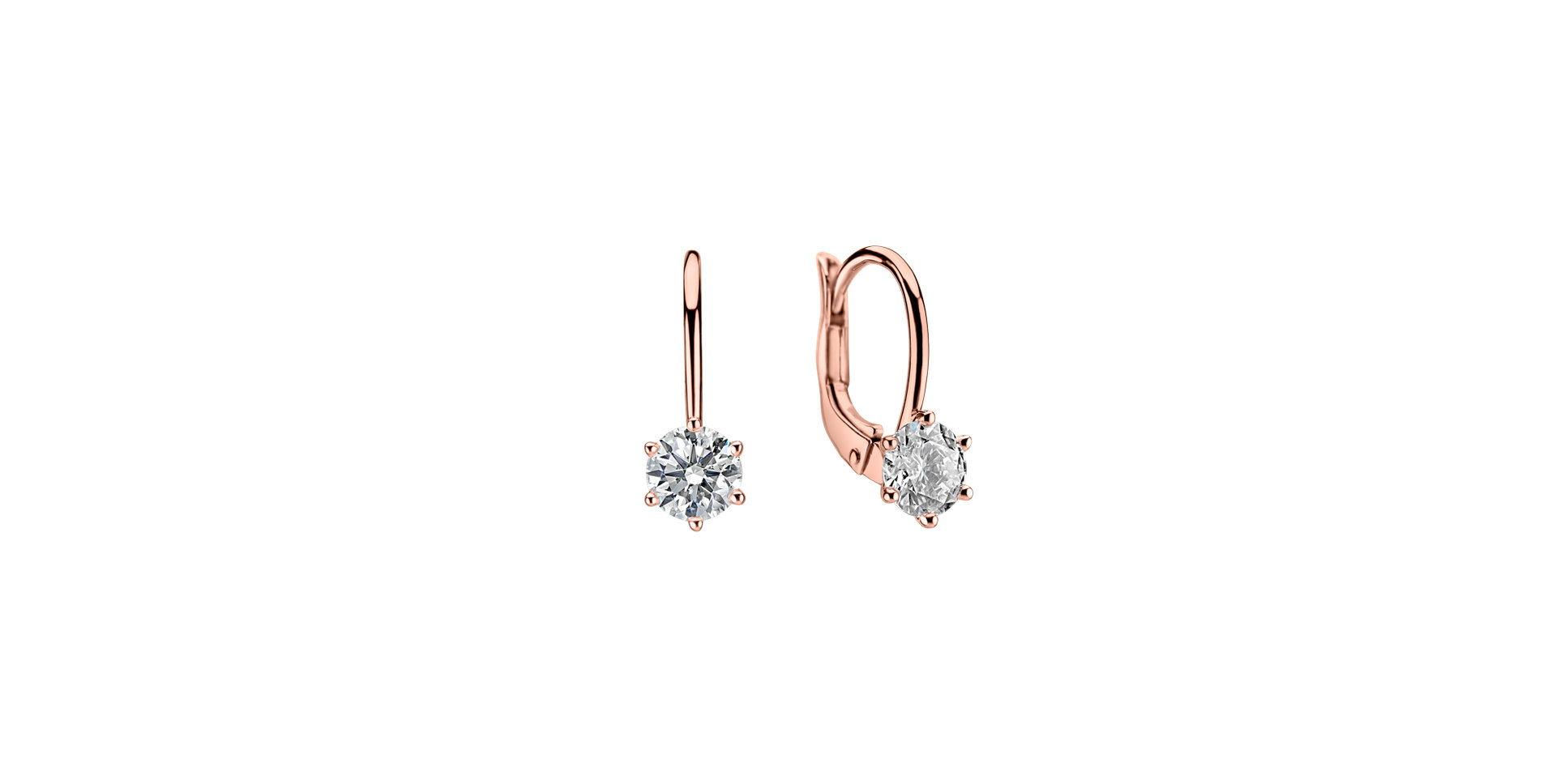 Náušnice s diamantom Everyday Glow