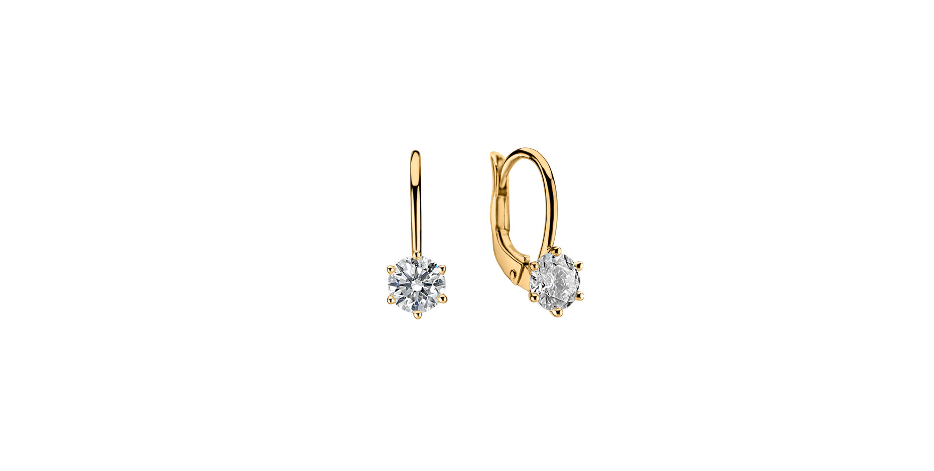 Náušnice s diamantom Everyday Glow