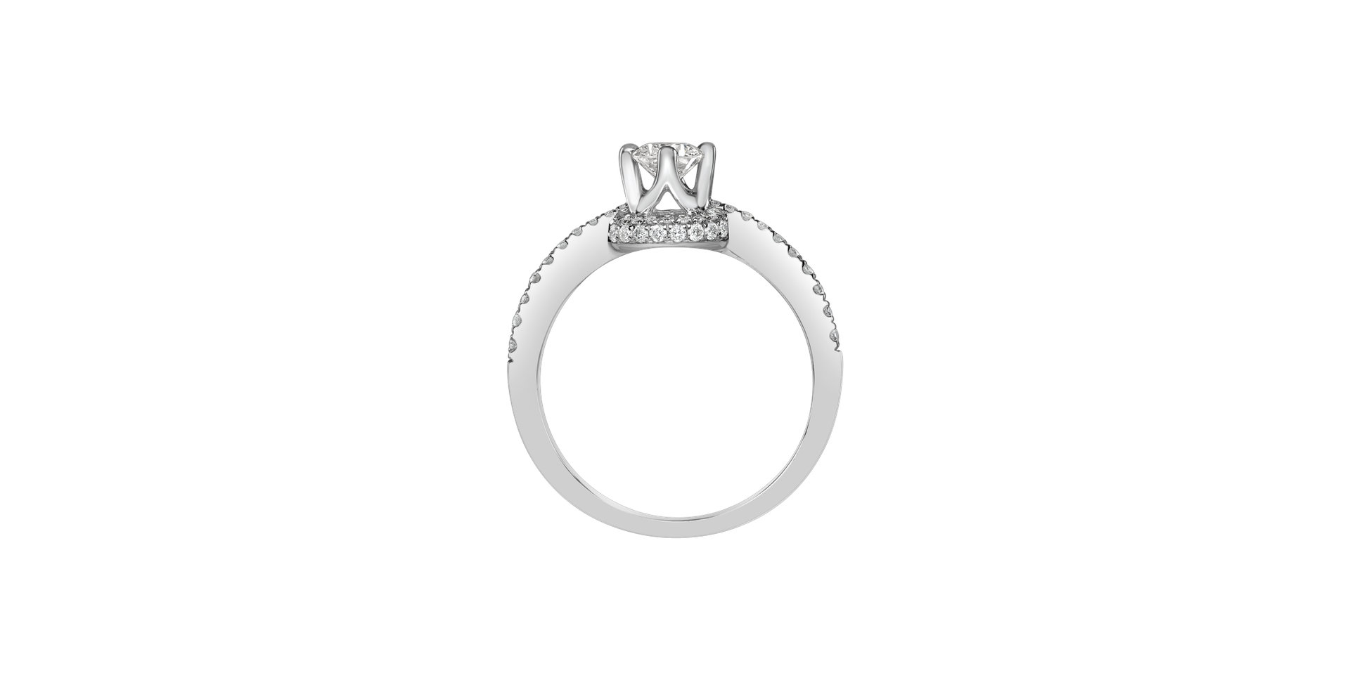 Prsteň s diamantmi Frost Queen