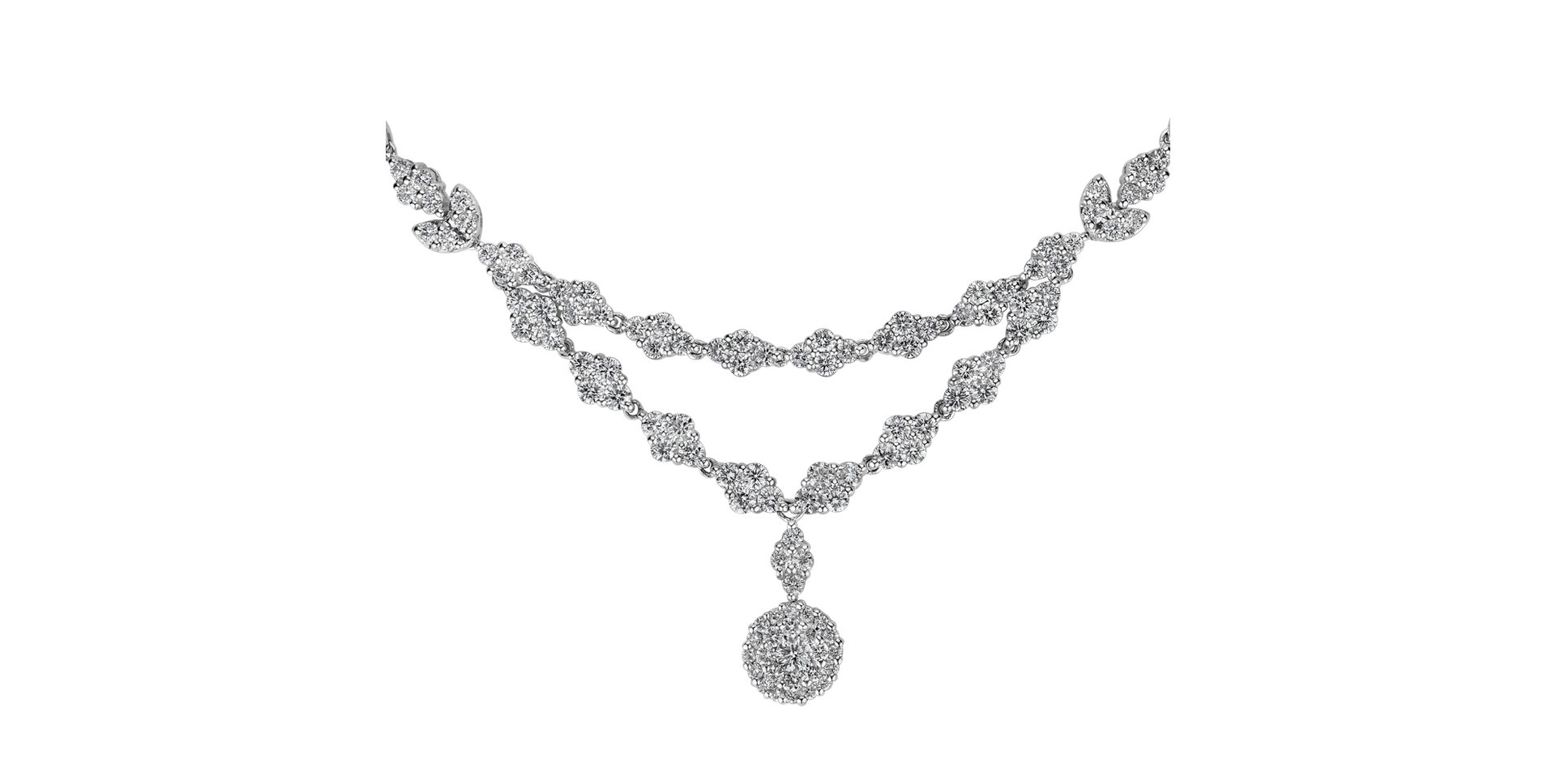 Náhrdelník s diamantmi Heartbeat of the Destiny