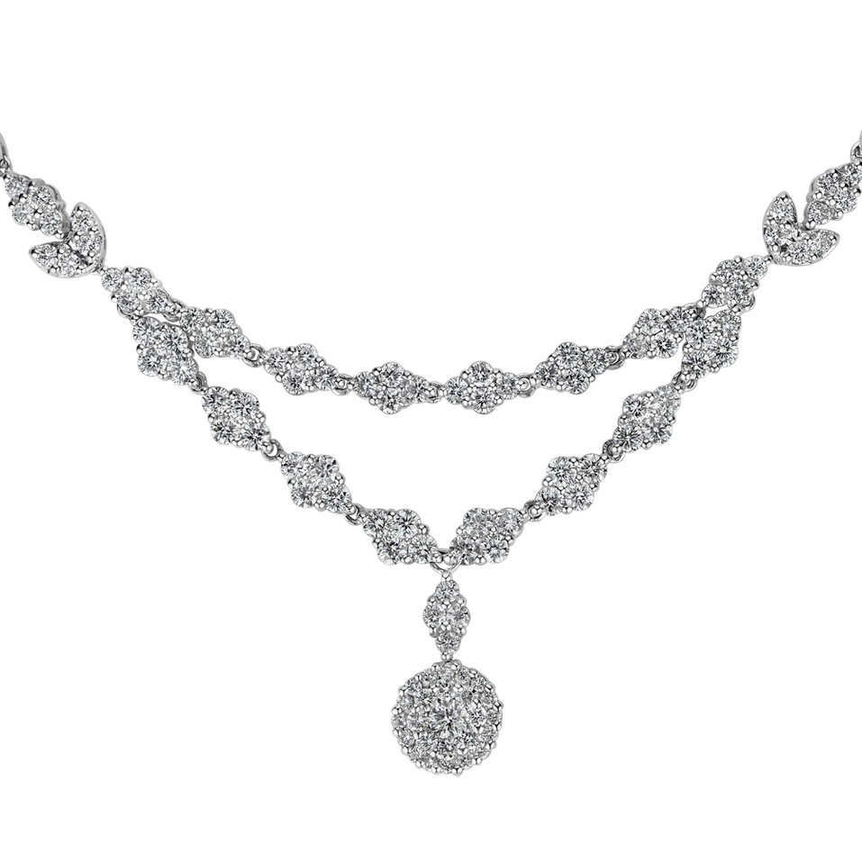 Náhrdelník s diamantmi Heartbeat of the Destiny