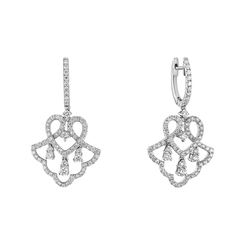 Náušnice s diamantmi Kuzco