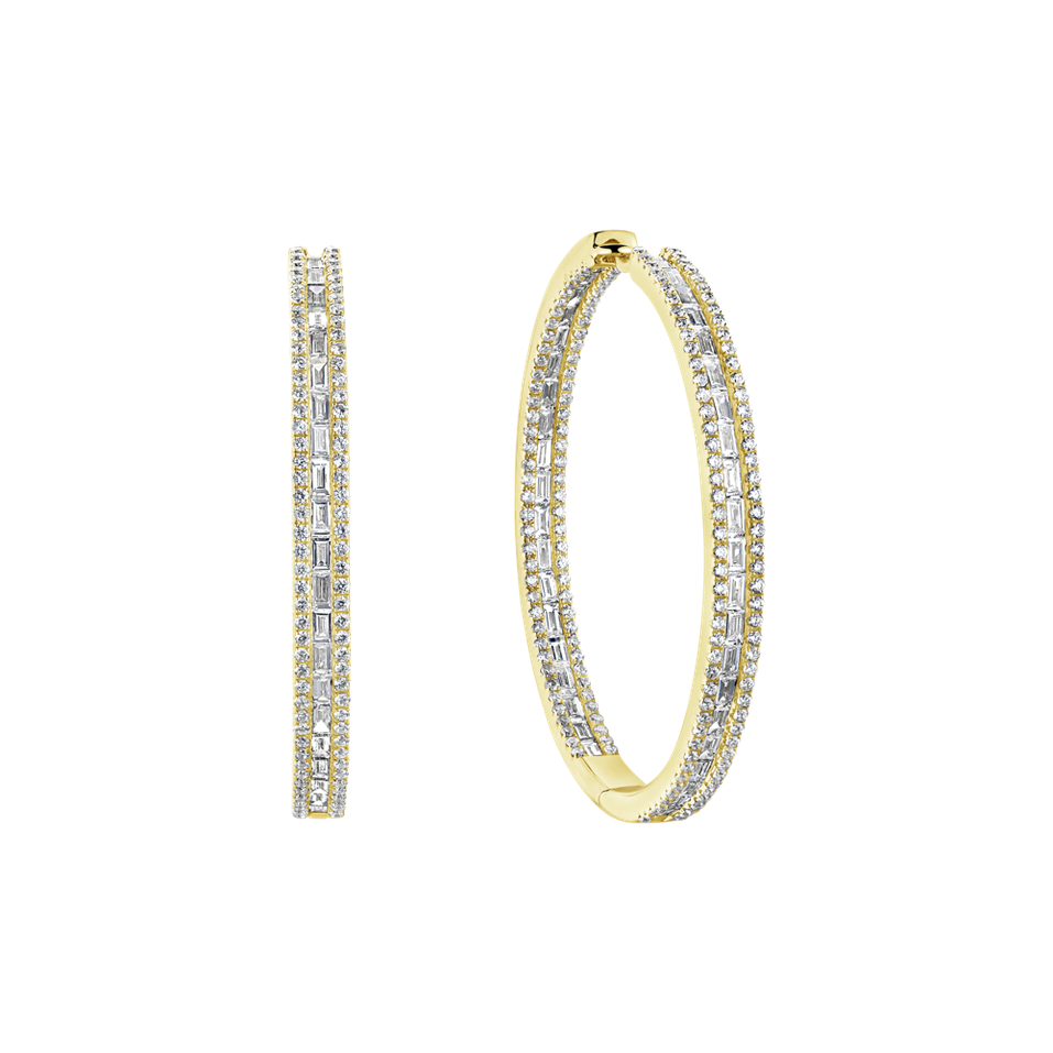 Náušnice s diamantmi Extravaganza