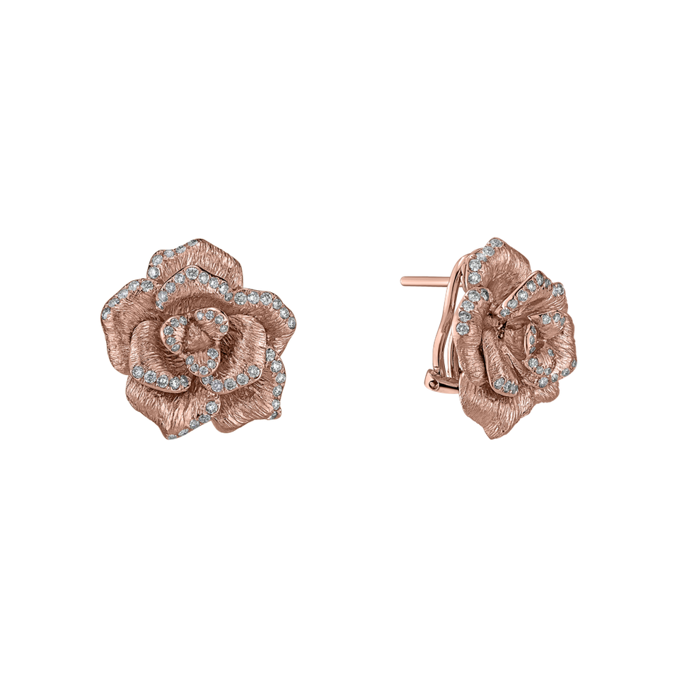 Náušnice s diamantmi Gold Strike