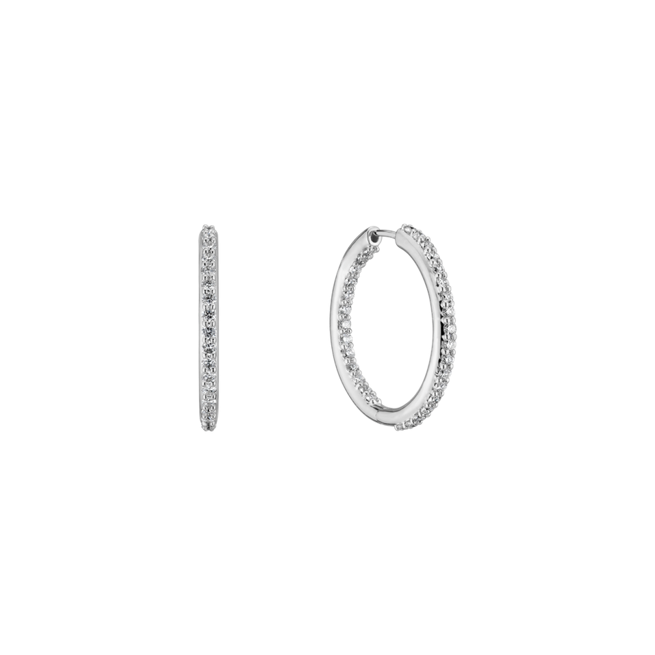 Náušnice s diamantmi Cirles of Snow