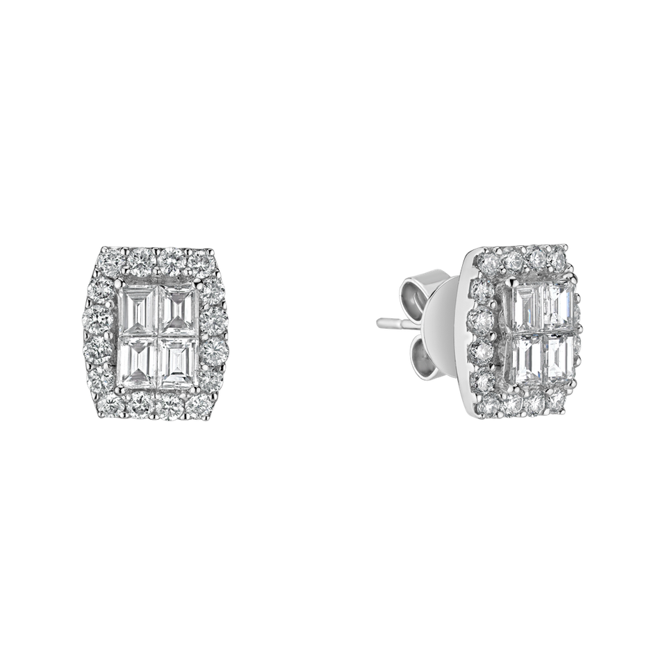 Náušnice s diamantmi Ganesh