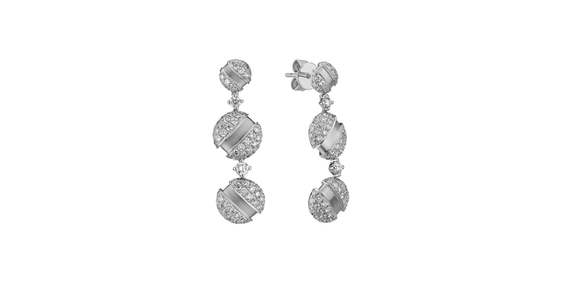 Náušnice s diamantmi Cailyn