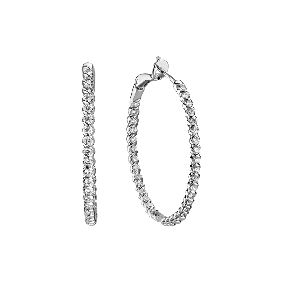 Náušnice s diamantmi Moonlight Symphony