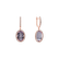 Náušnice s ametystom diamantmi Odyssey3