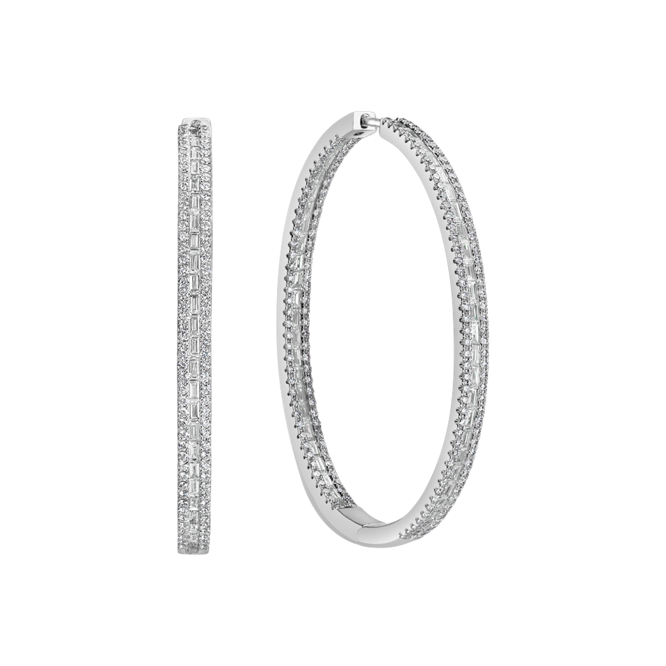 Náušnice s diamantmi Royal Circles