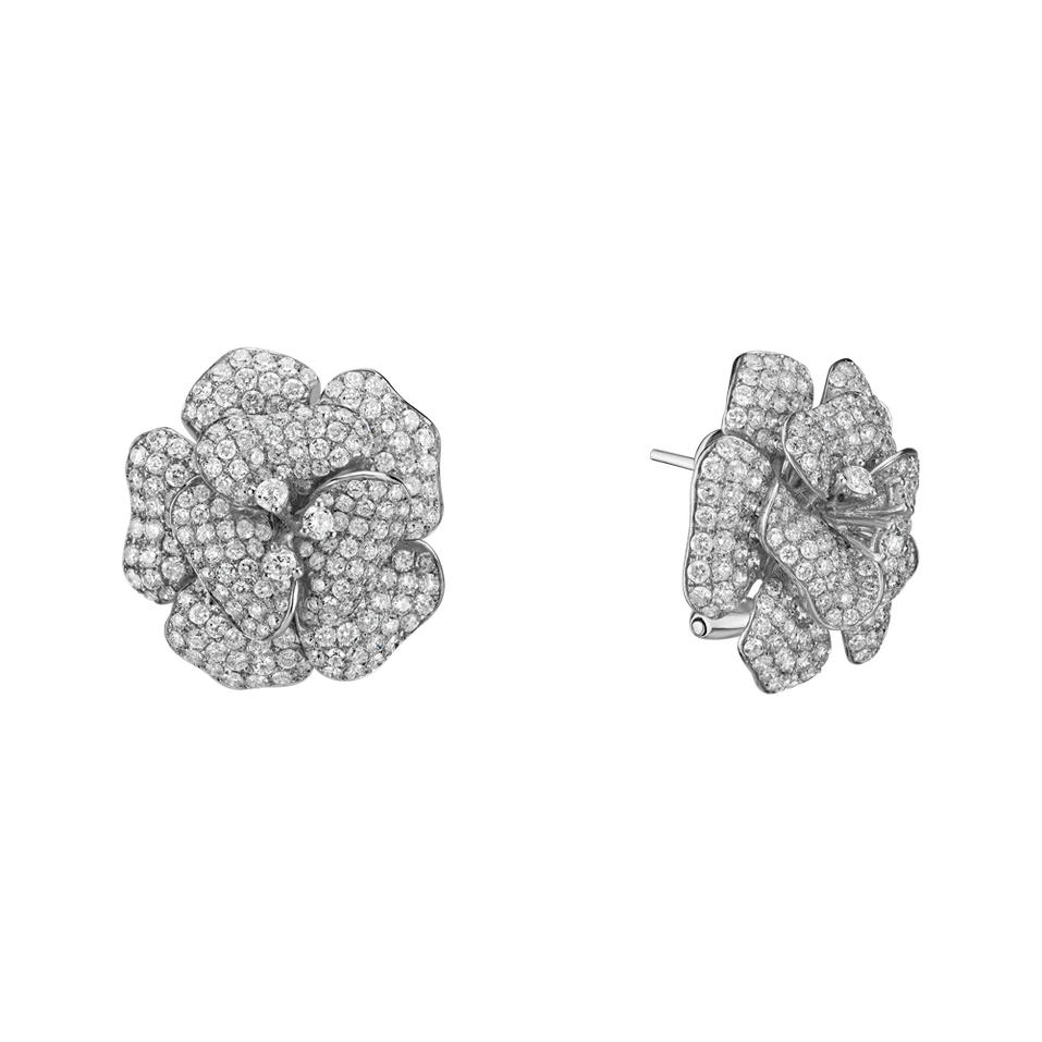 Náušnice s diamantmi Briliant Camellia