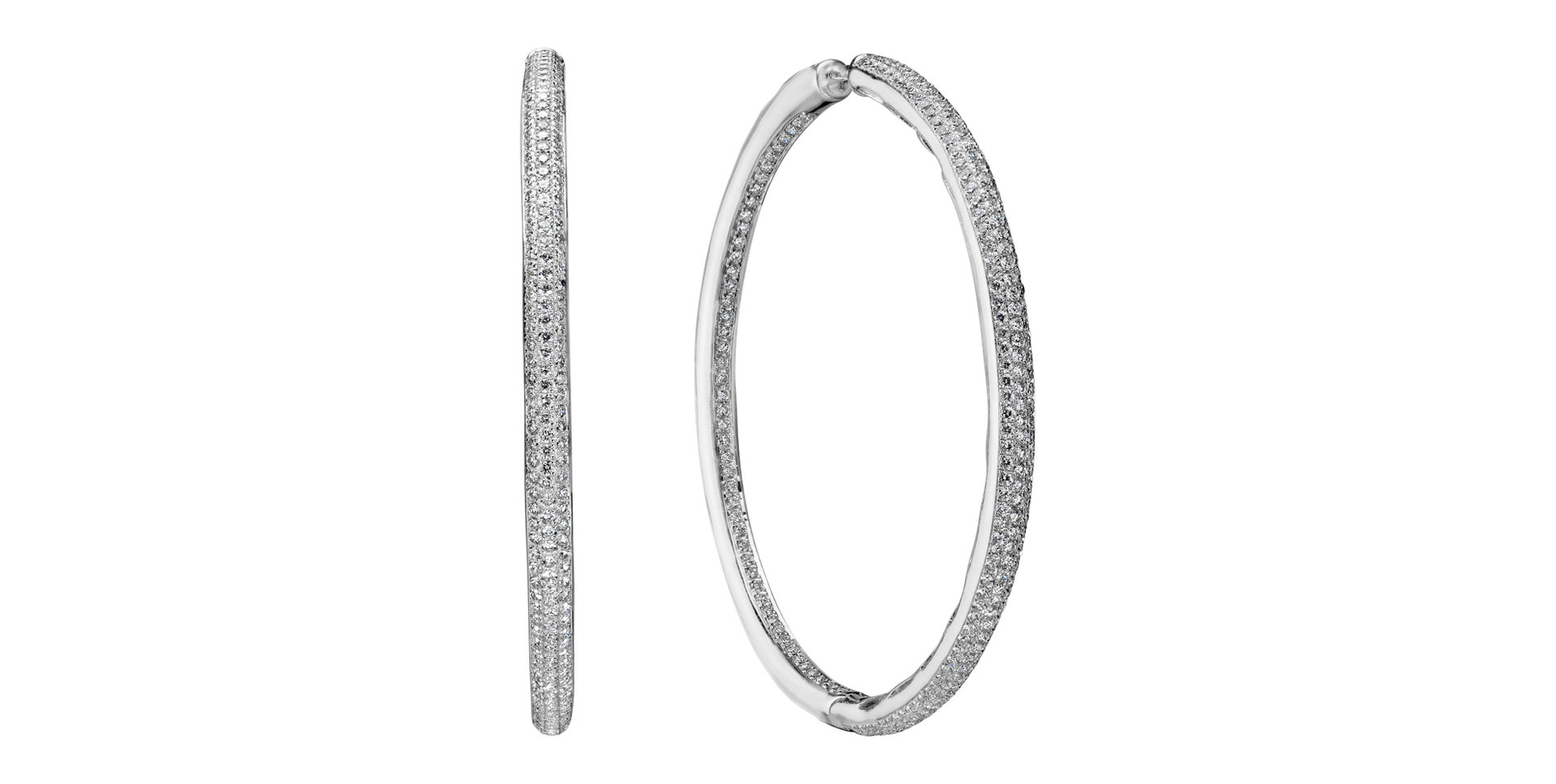 Náušnice s diamantmi Endless Circles