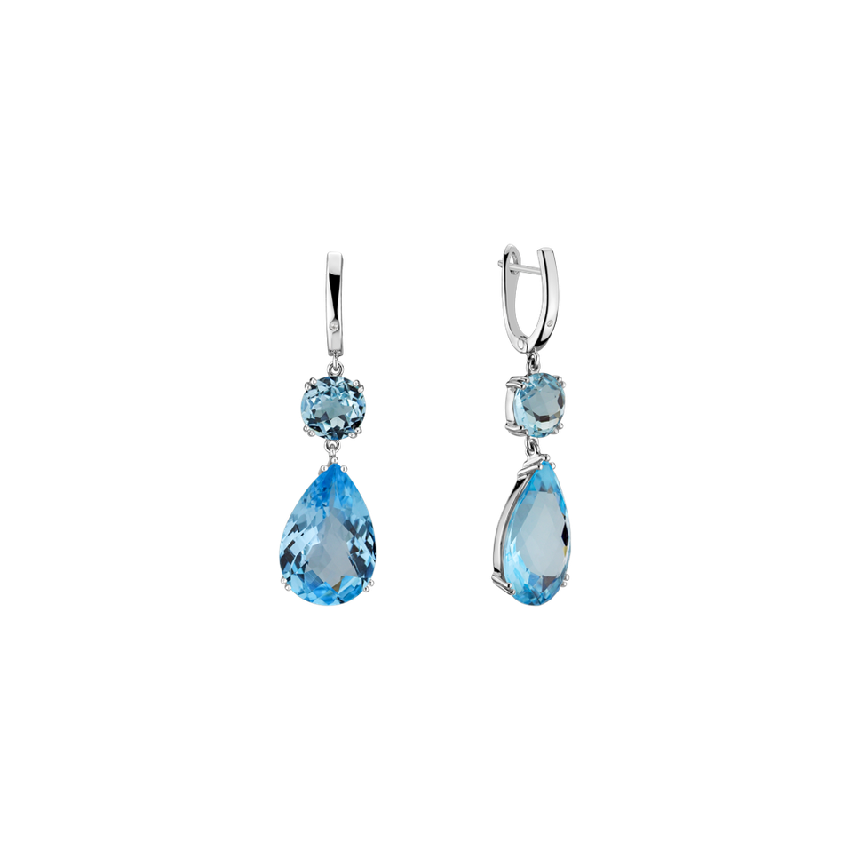 Náušnice s diamantmi a topásmi Mag Witch