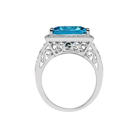 Prsteň s topásom a diamantmi Anastasia Dream