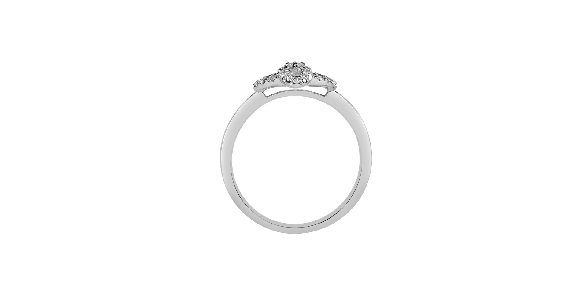 Prsteň s diamantmi Rosaleta