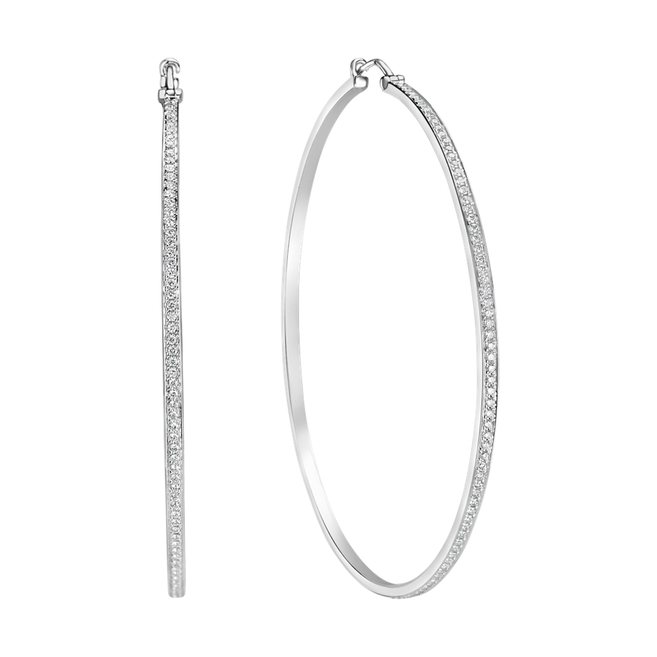 Náušnice s diamantmi Diamond Line