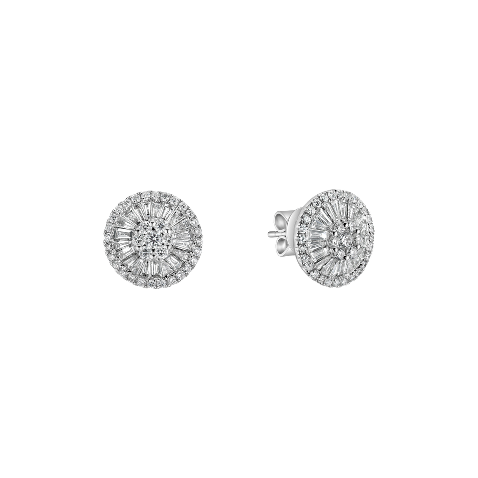 Náušnice s diamantmi Diamond moon
