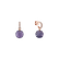 Náušnice s ametystom diamantmi Smart Move3