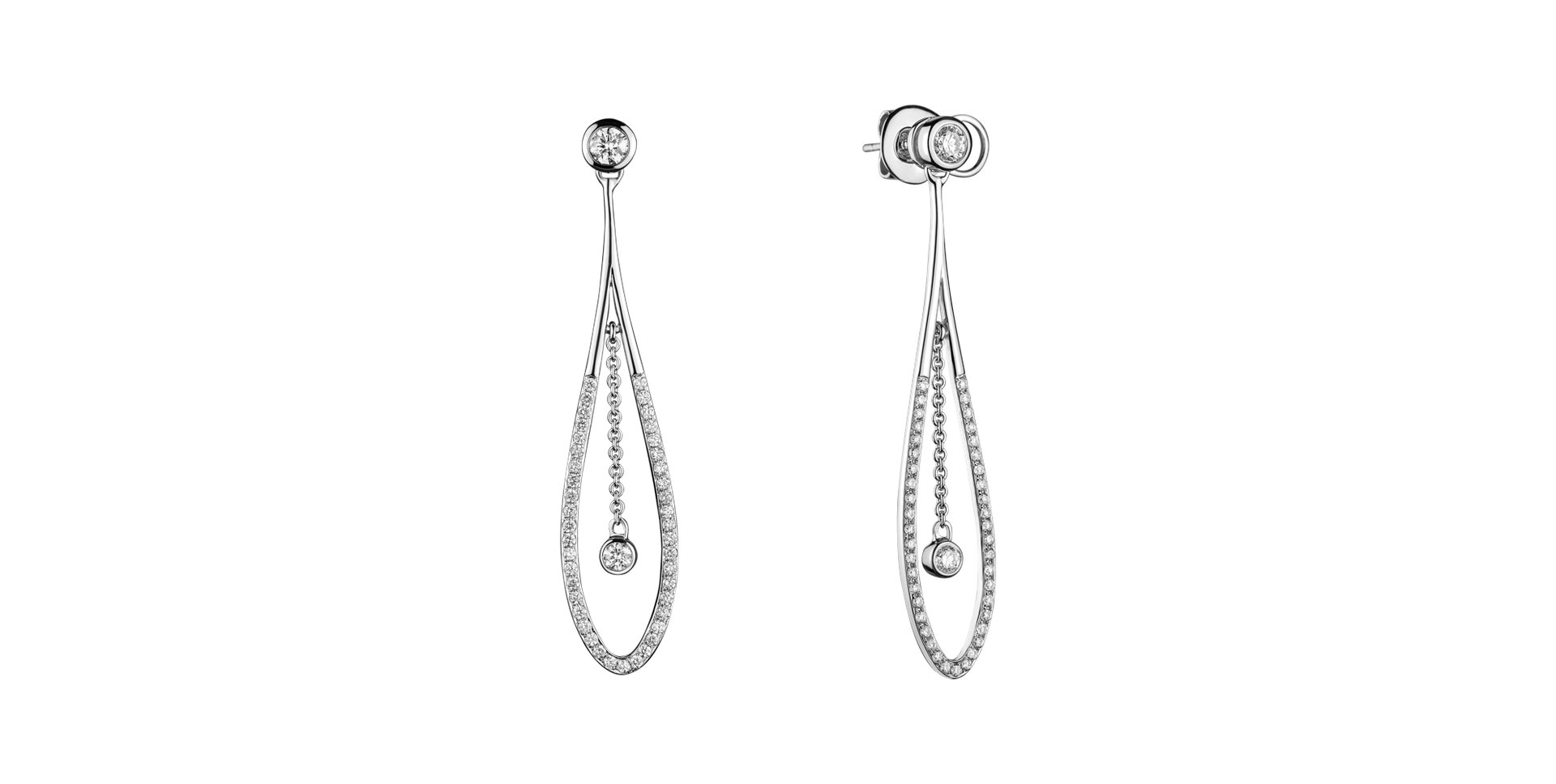Náušnice s diamantmi Wonder Tears