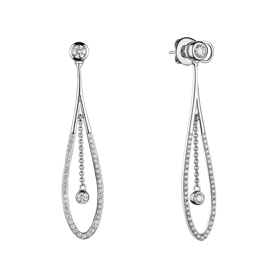 Náušnice s diamantmi Wonder Tears