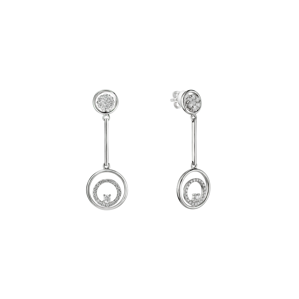 Náušnice s diamantmi Liana