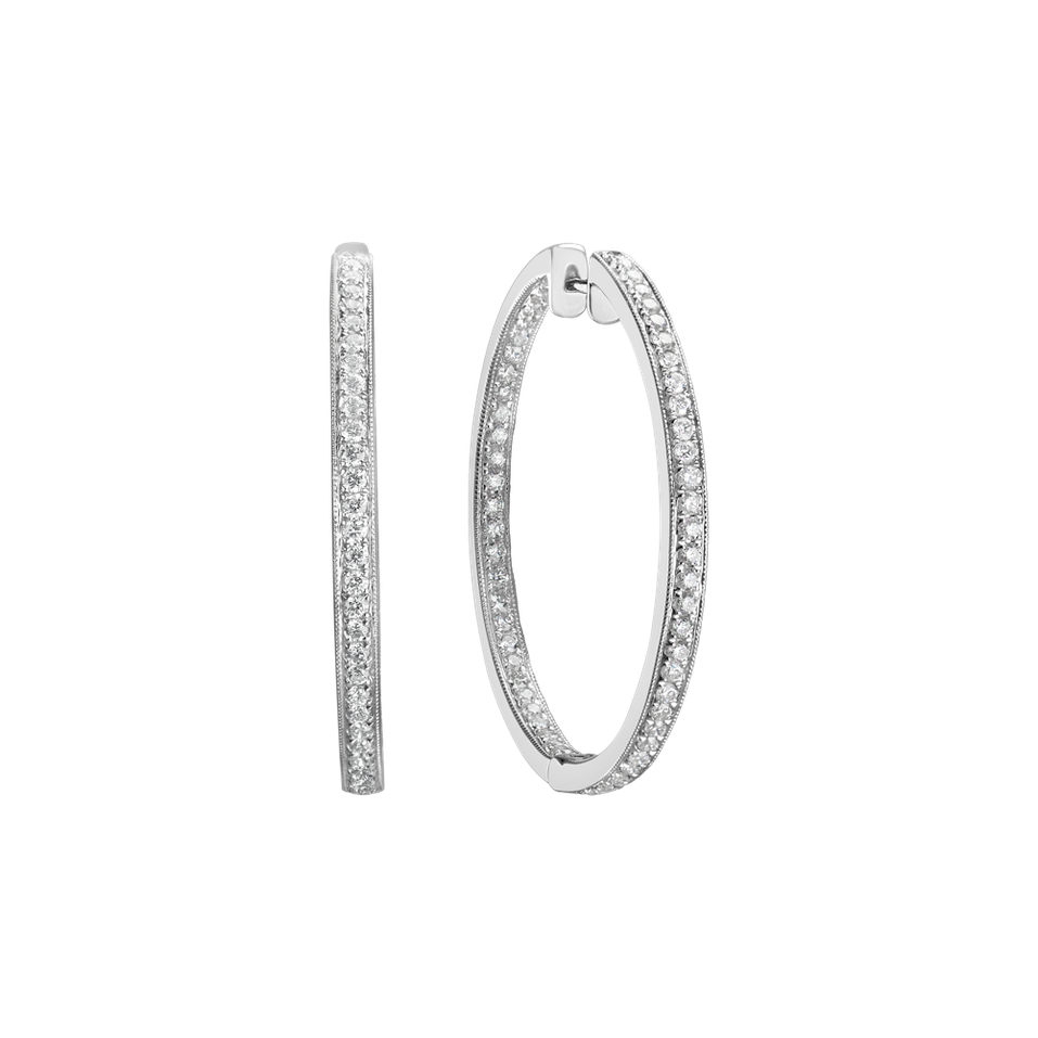 Náušnice s diamantmi Moonlight Touch