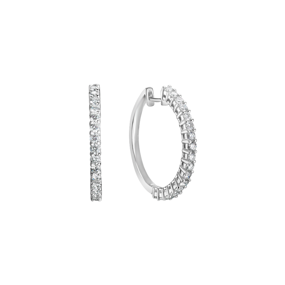 Náušnice s diamantmi Adorable Moonlight