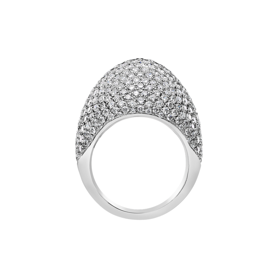 Prsteň s diamantmi Saturnin