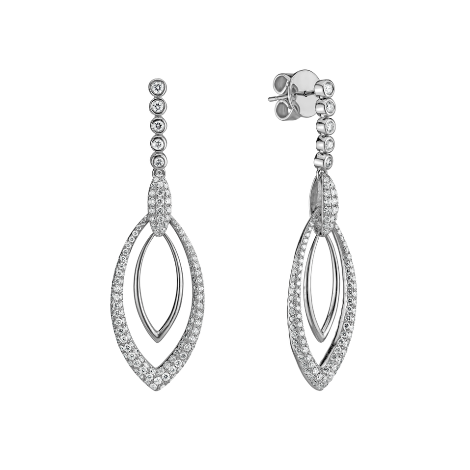 Náušnice s diamantmi Fancy Adams