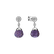 Náušnice s ametystom diamantmi Gianpaola3