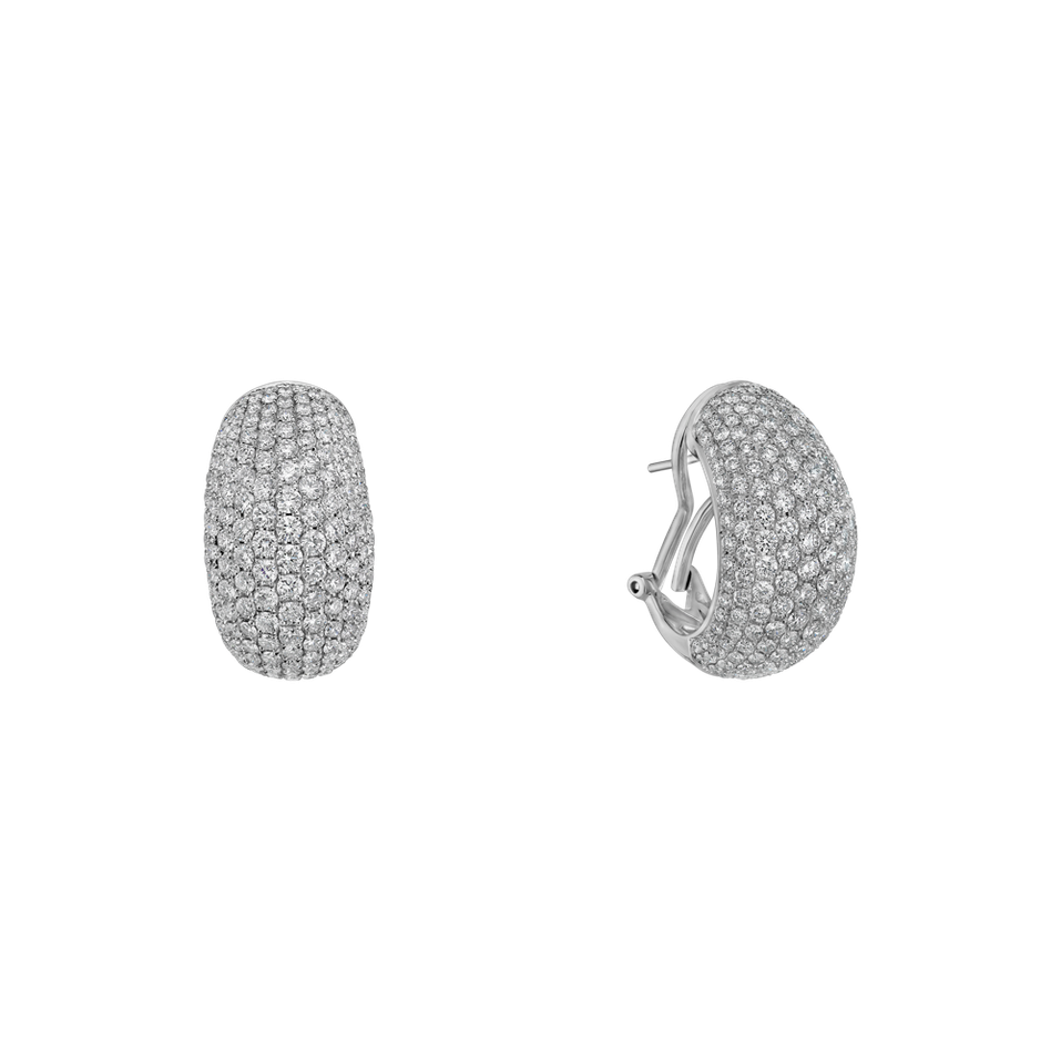 Náušnice s diamantmi Diamond Glam