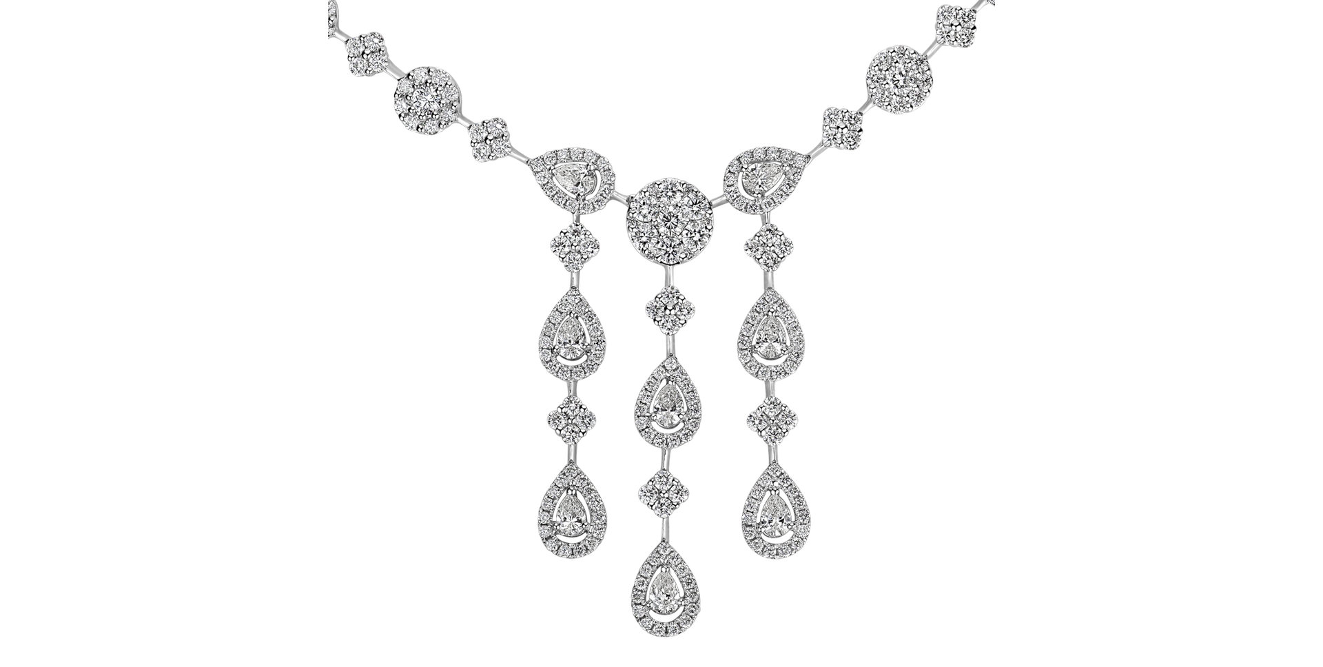 Náhrdelník s diamantmi charming morning dew