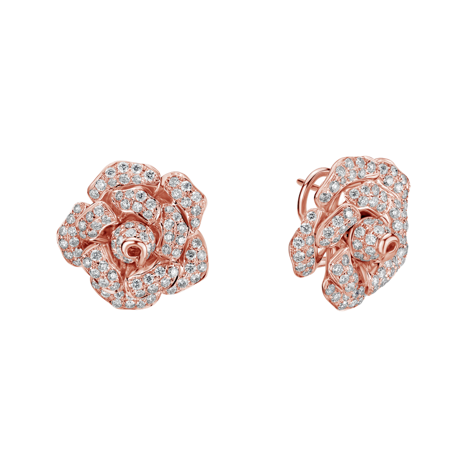 Náušnice s diamantmi Opium Rose
