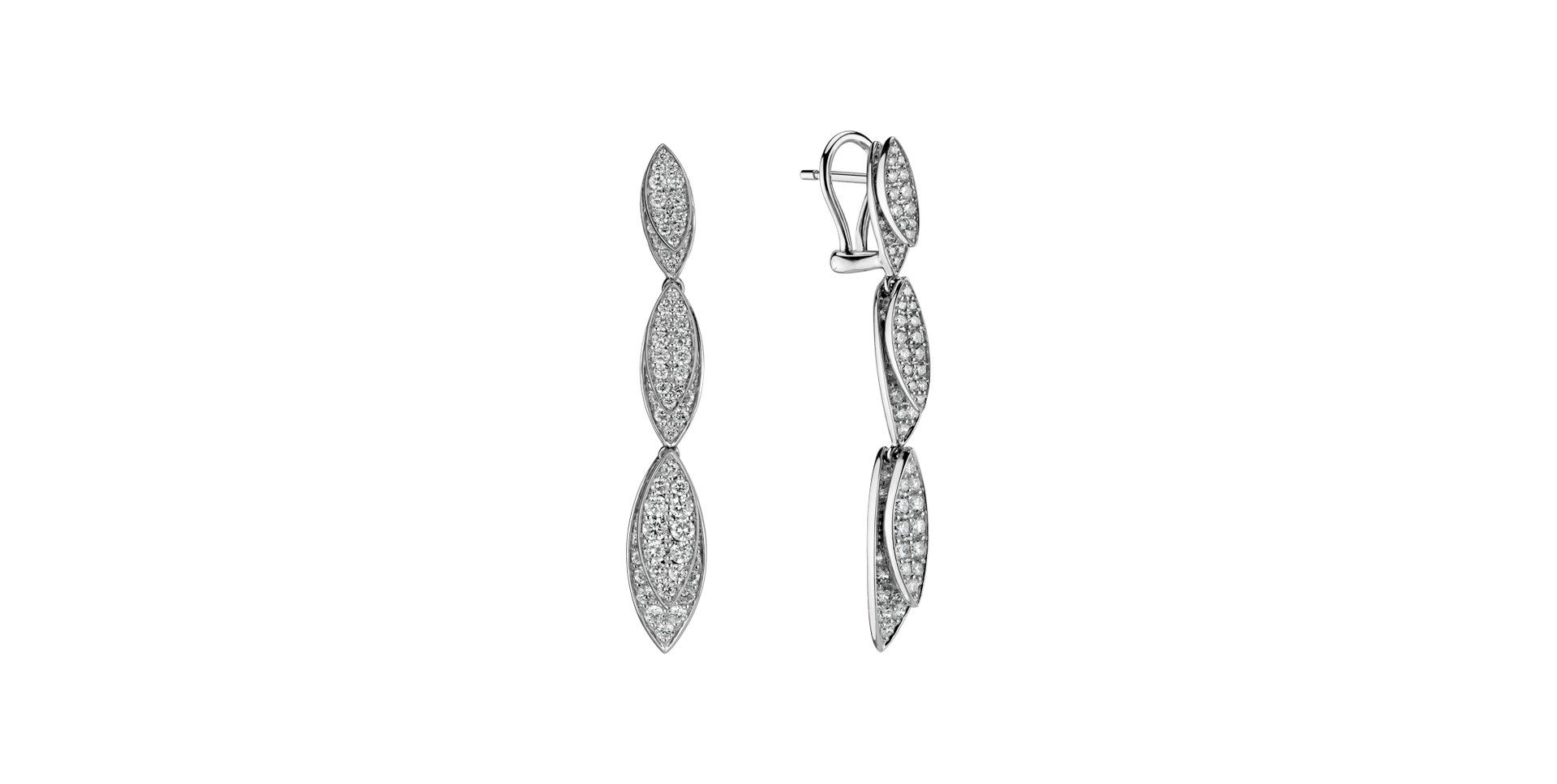 Náušnice s diamantmi Moulin Rouge