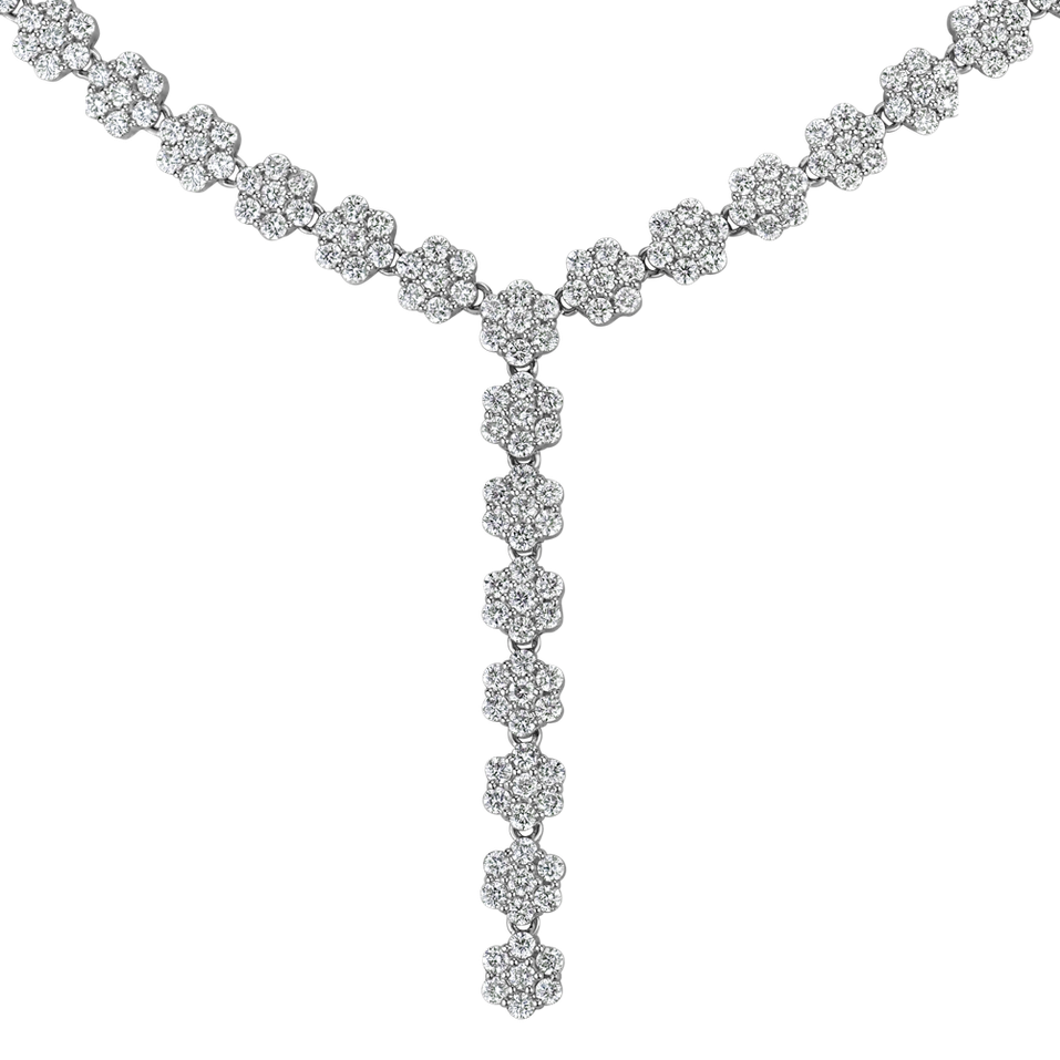 Náhrdelník s diamantmi Falling Meadow Raindrops