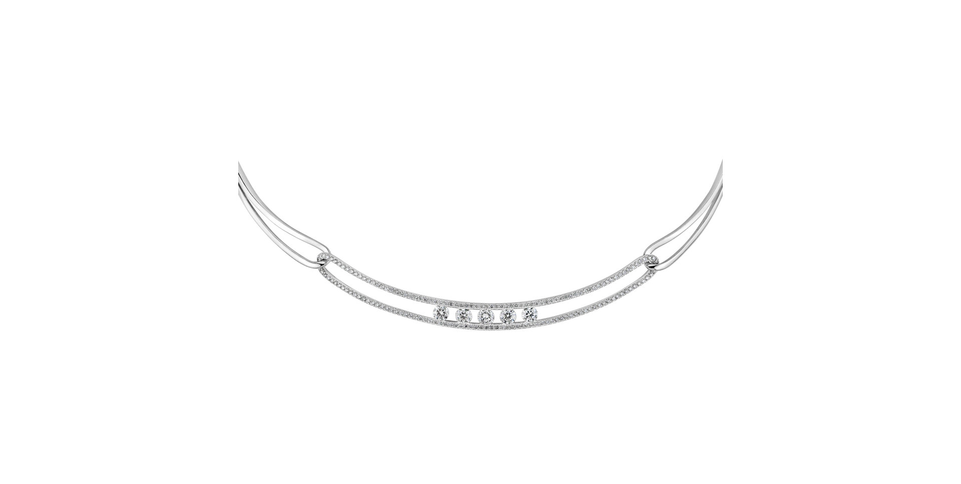 Náhrdelník s diamantmi Prélude