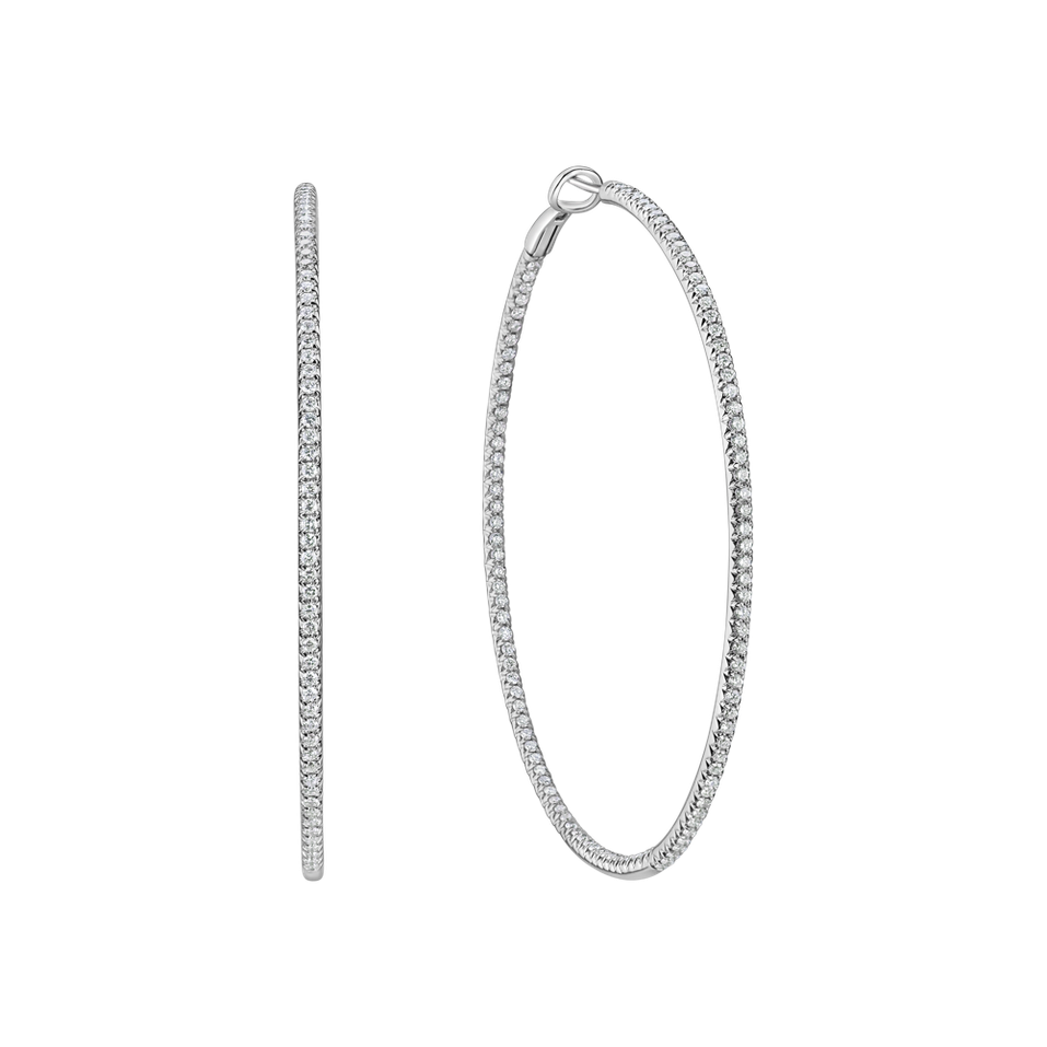 Náušnice s diamantmi Sienna Loops