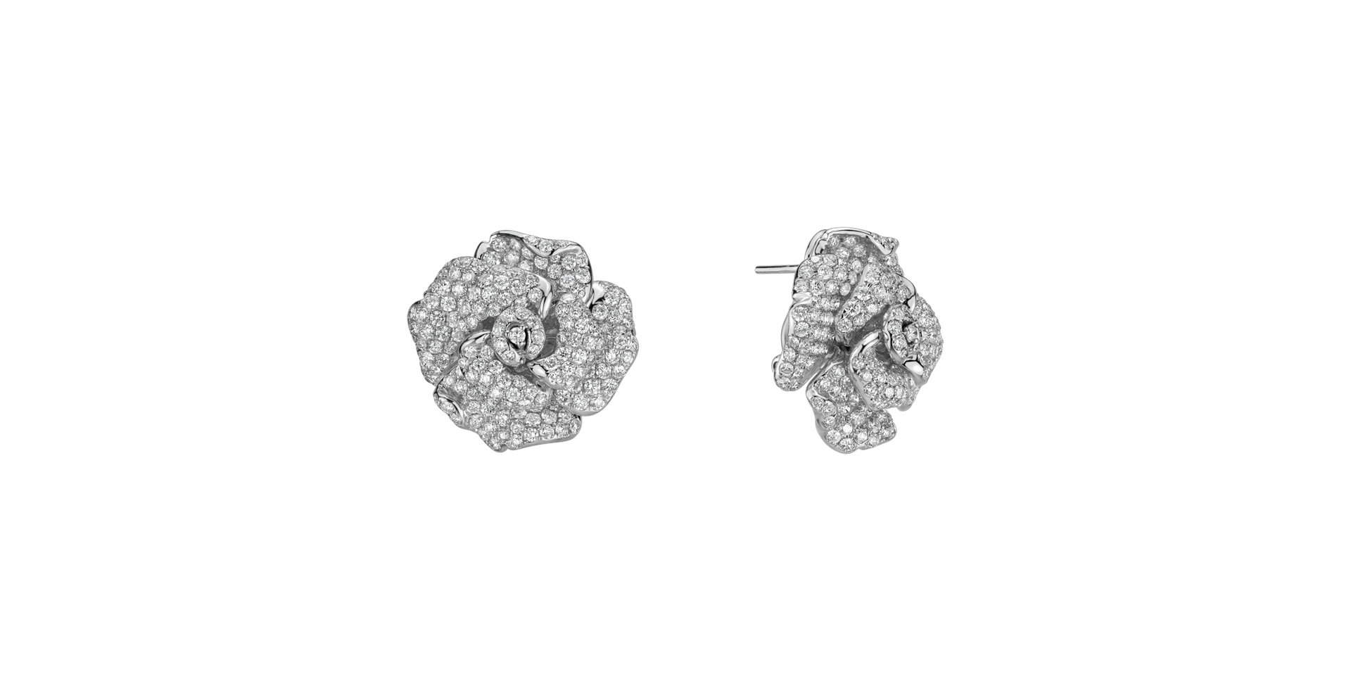 Náušnice s diamantmi Ice Queen