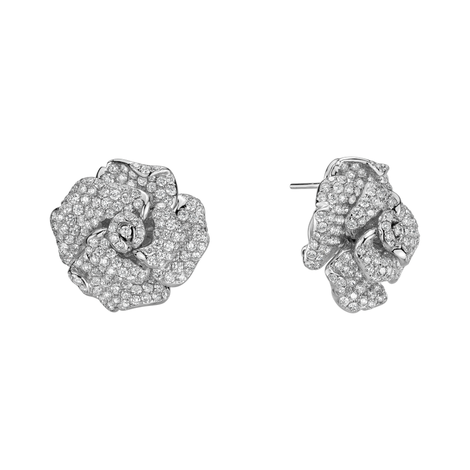 Náušnice s diamantmi Ice Queen