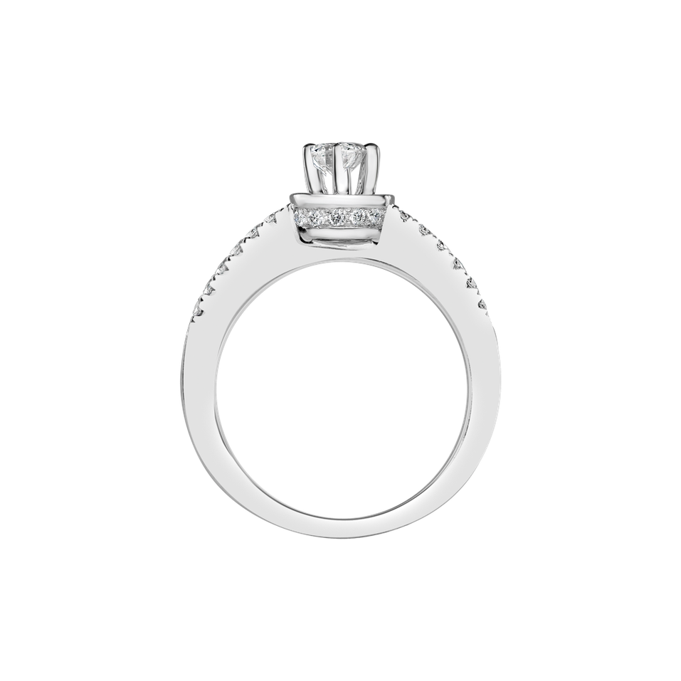 Prsteň s diamantmi Crystal Lune